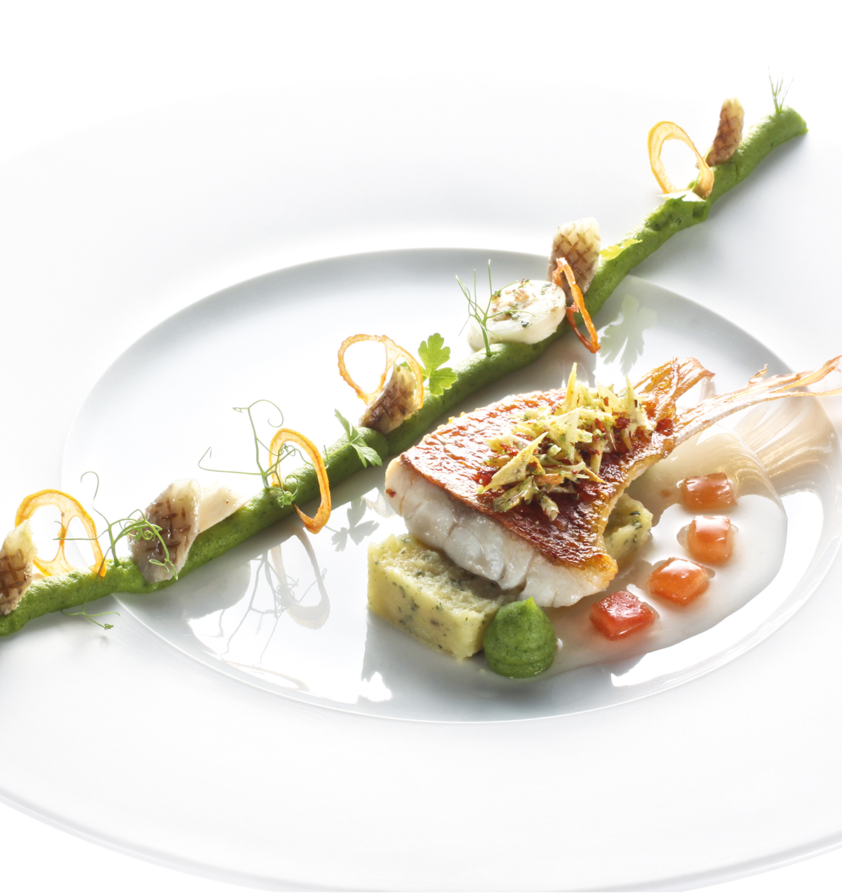 Red mullet with artichoke FOUR Magazine