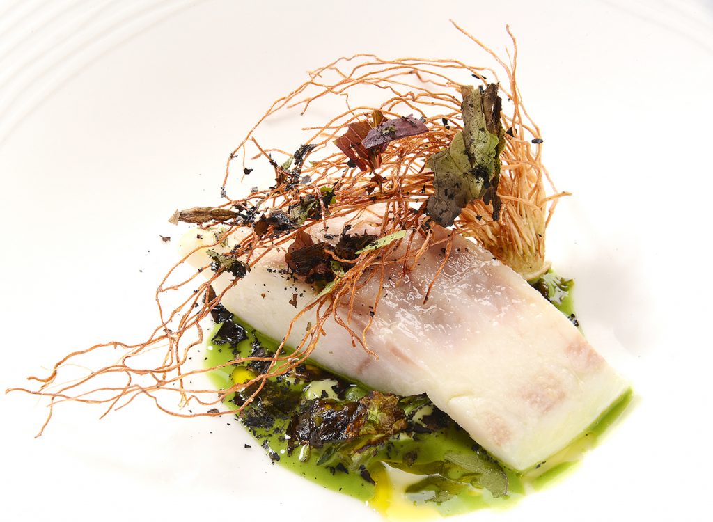 Northcote’s Wild Seabass With Young Garden Leeks