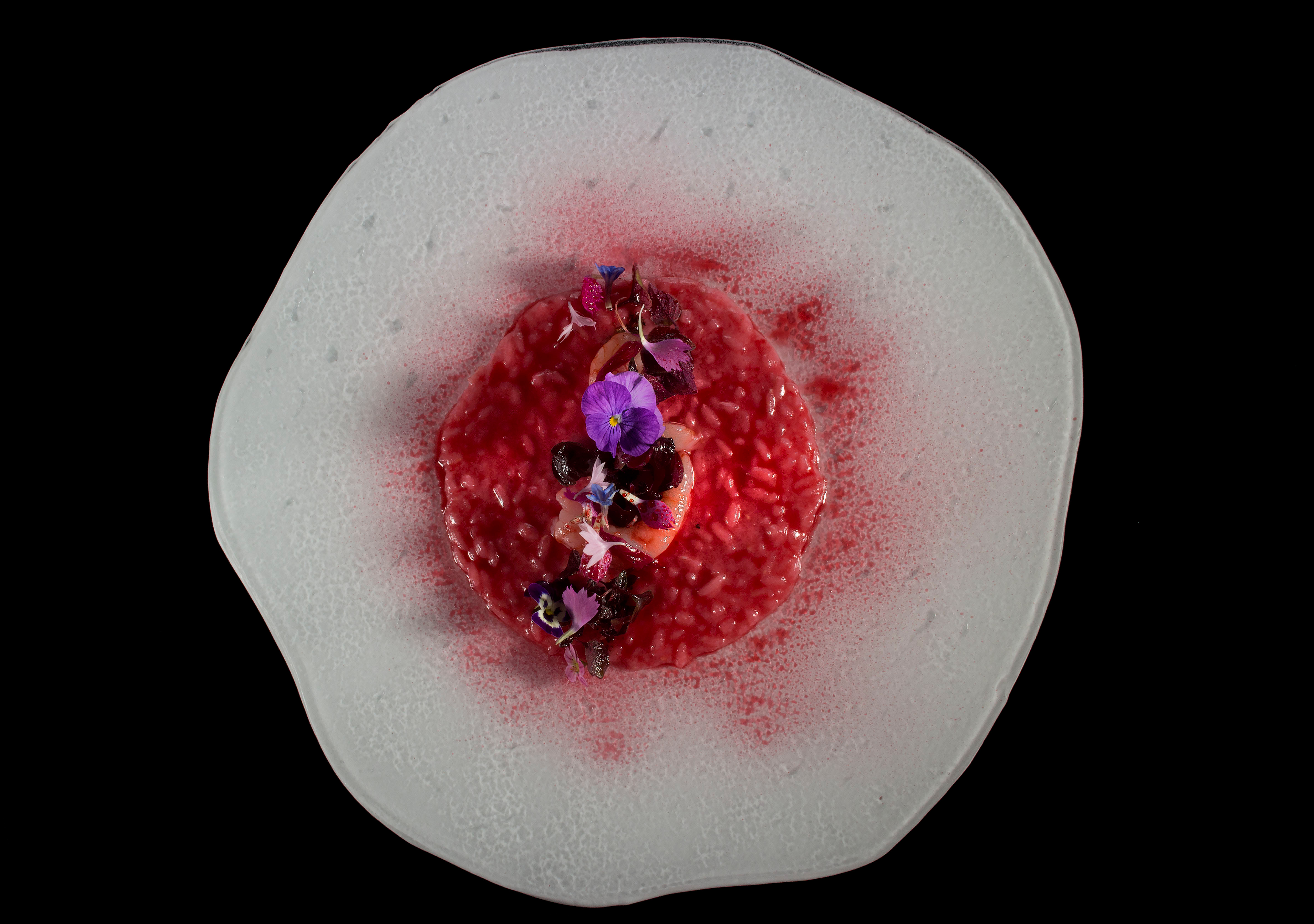 Enrico Crippa’s Pink Risotto & Prawns