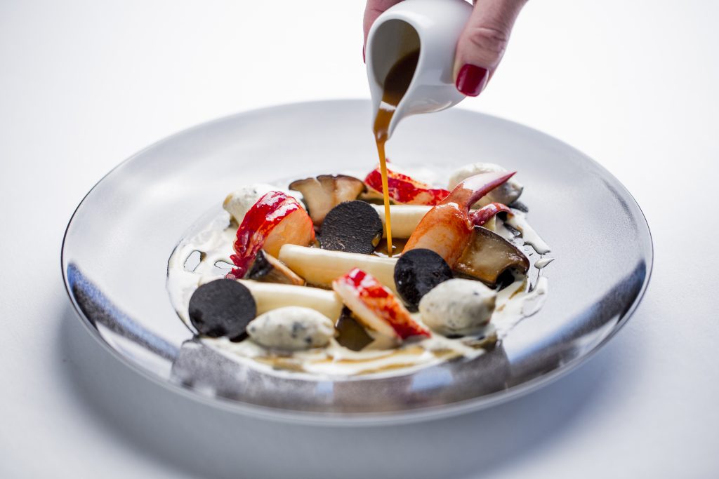JeanPhilippe Blondet's “Sauté gourmand” of lobster, truffled chicken