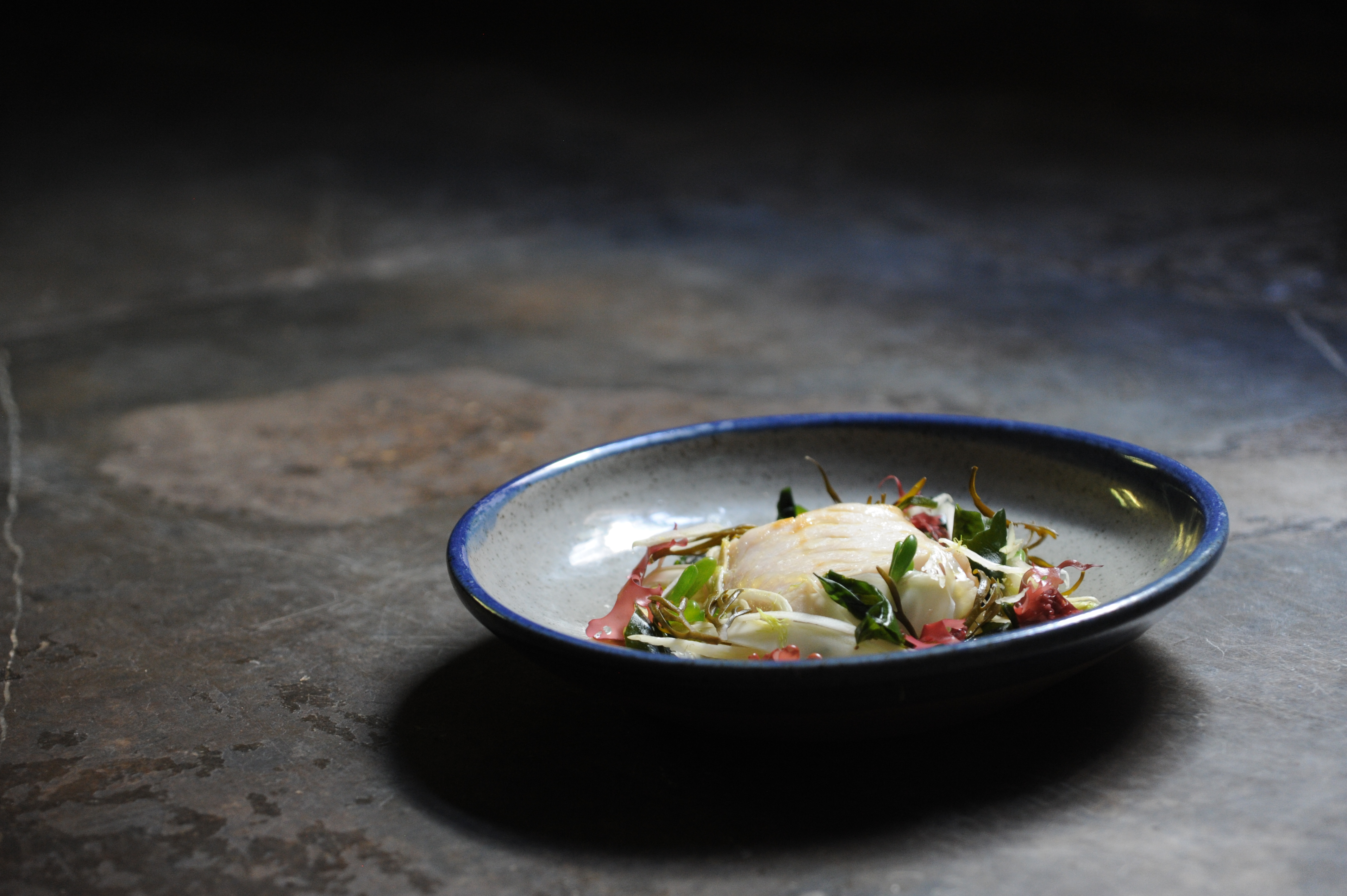 Paul Foster’s Hake Poached in Grant’s Butter, Fennel & Seaweed