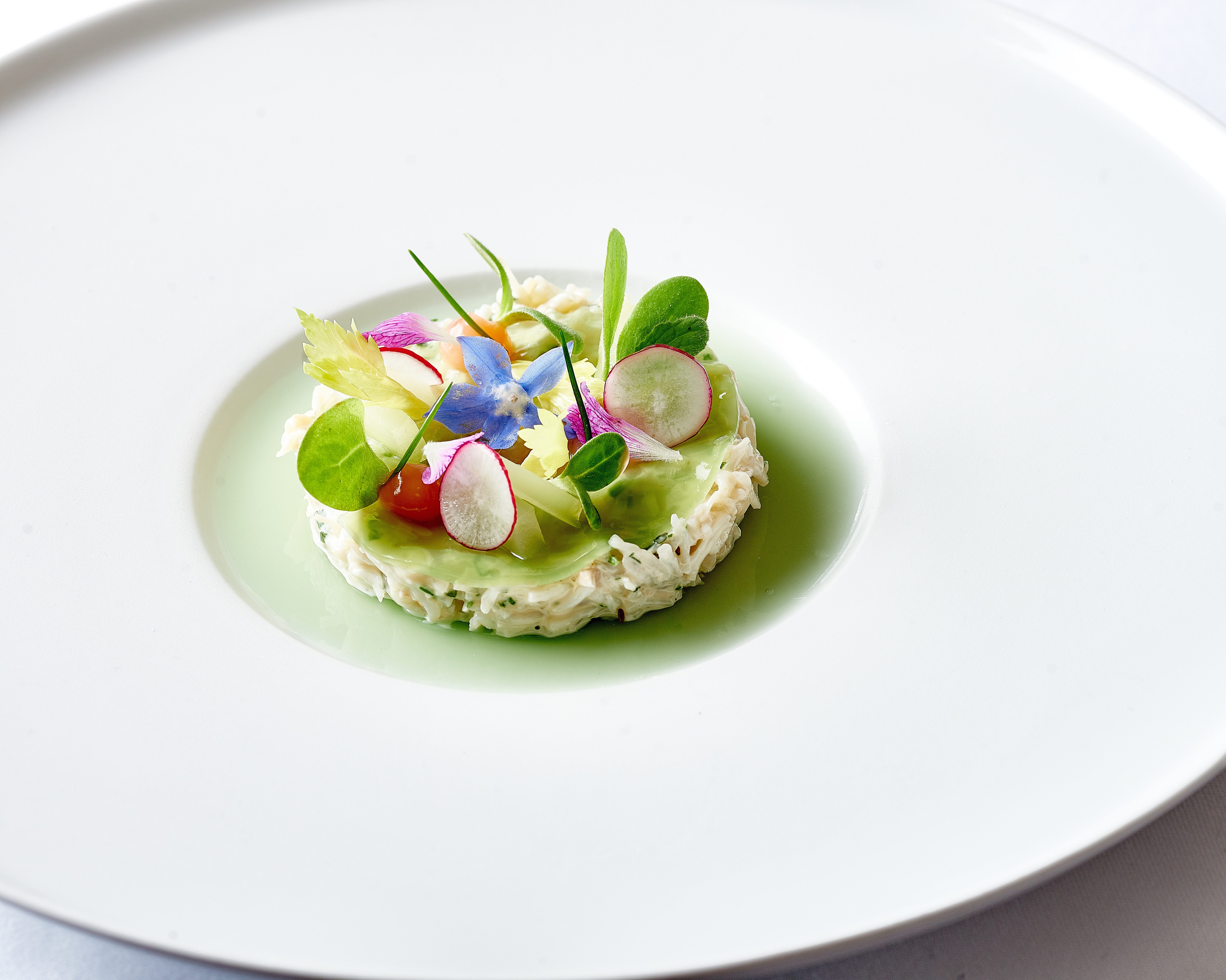 Michael Nizzero’s Cornish Crab with Celery, Lovage and Citrus