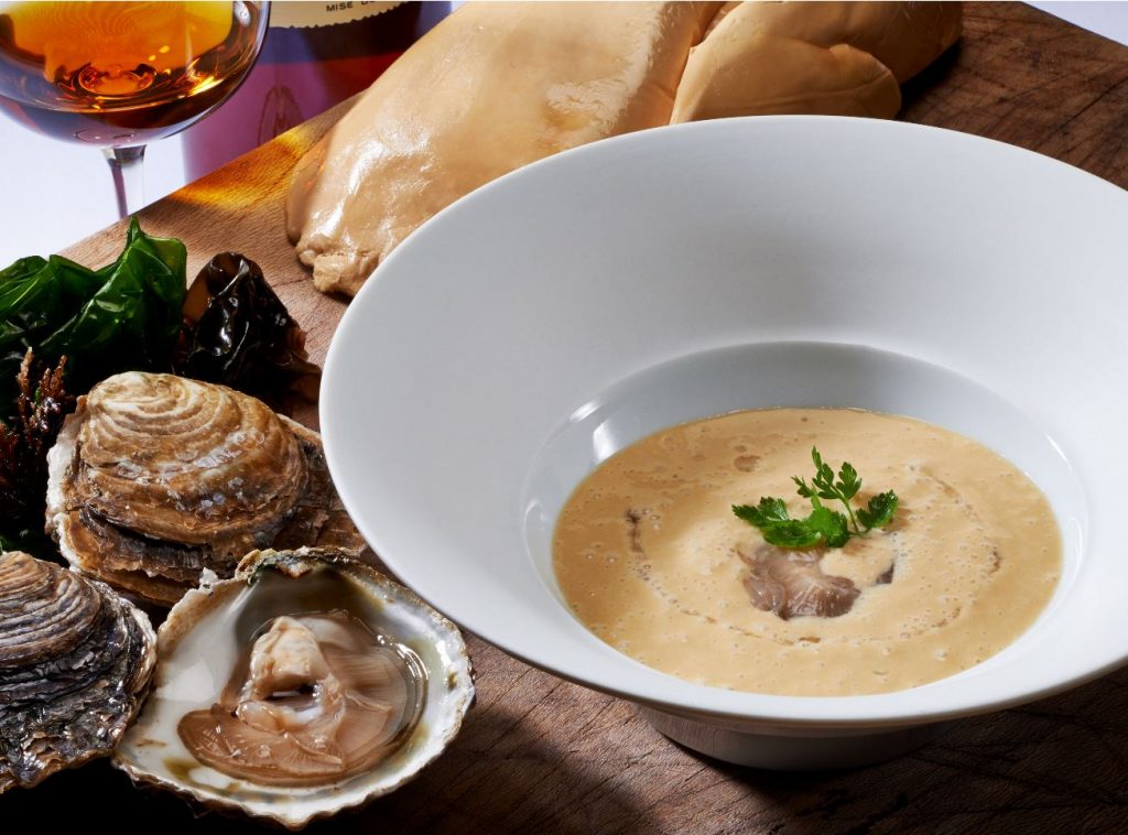 Michel Sarran’s Foie Gras Soup with Belon Oyster FOUR Magazine