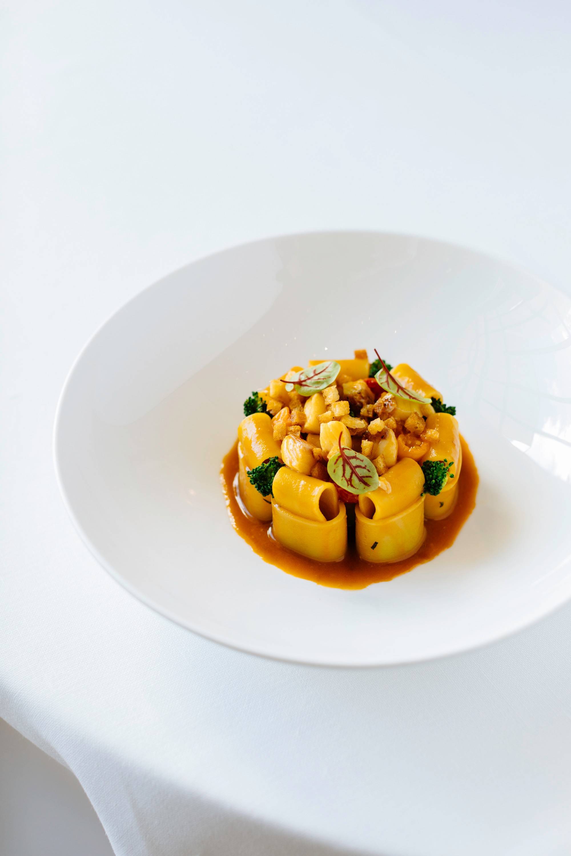 Claudio Mengoni’s Calamarata with Redfish, Broccoli and Tarragon