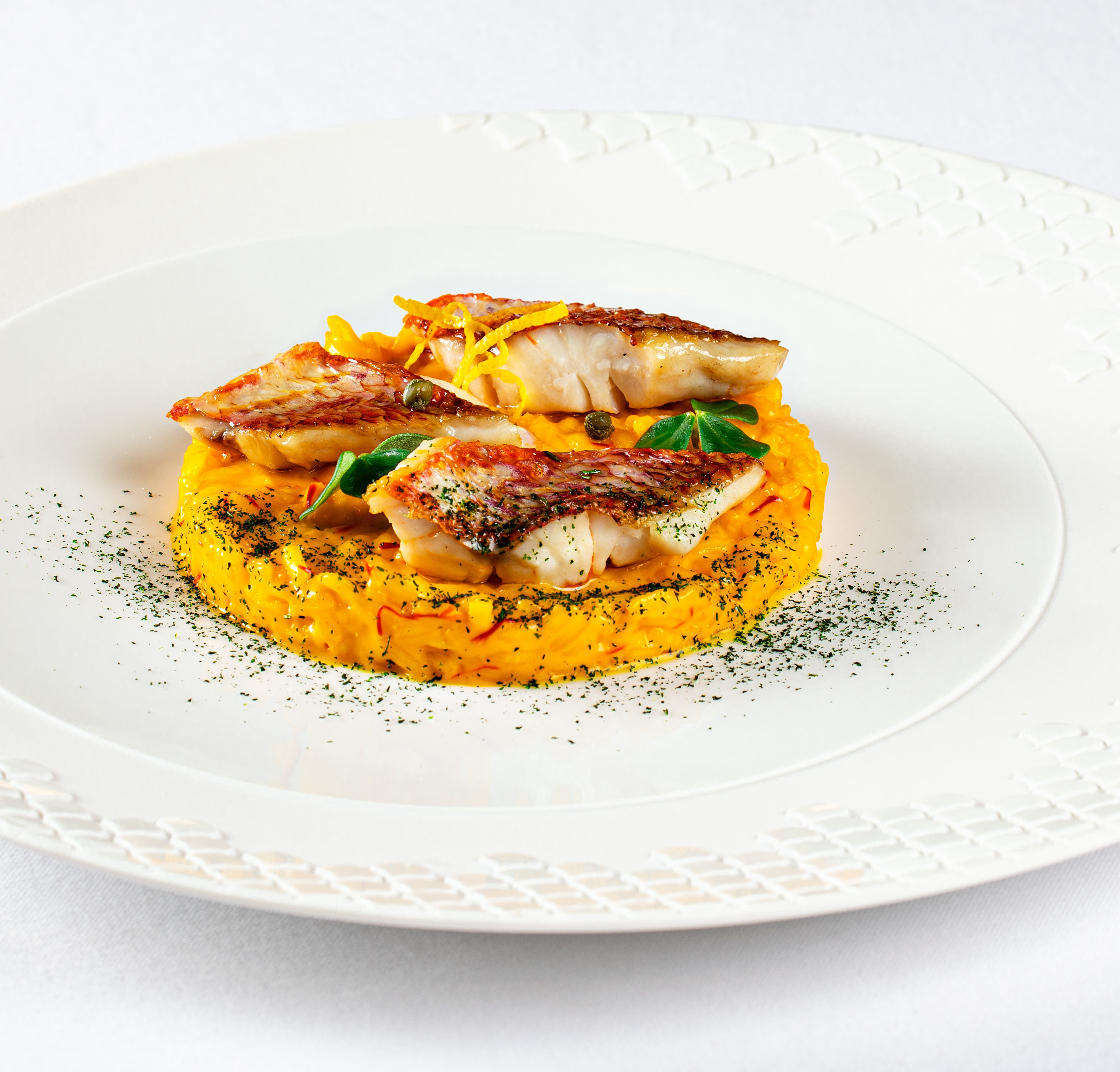 RECIPE | Antonio Salvatore’s Risotto with Saffron, Red Mullet and Gremolata