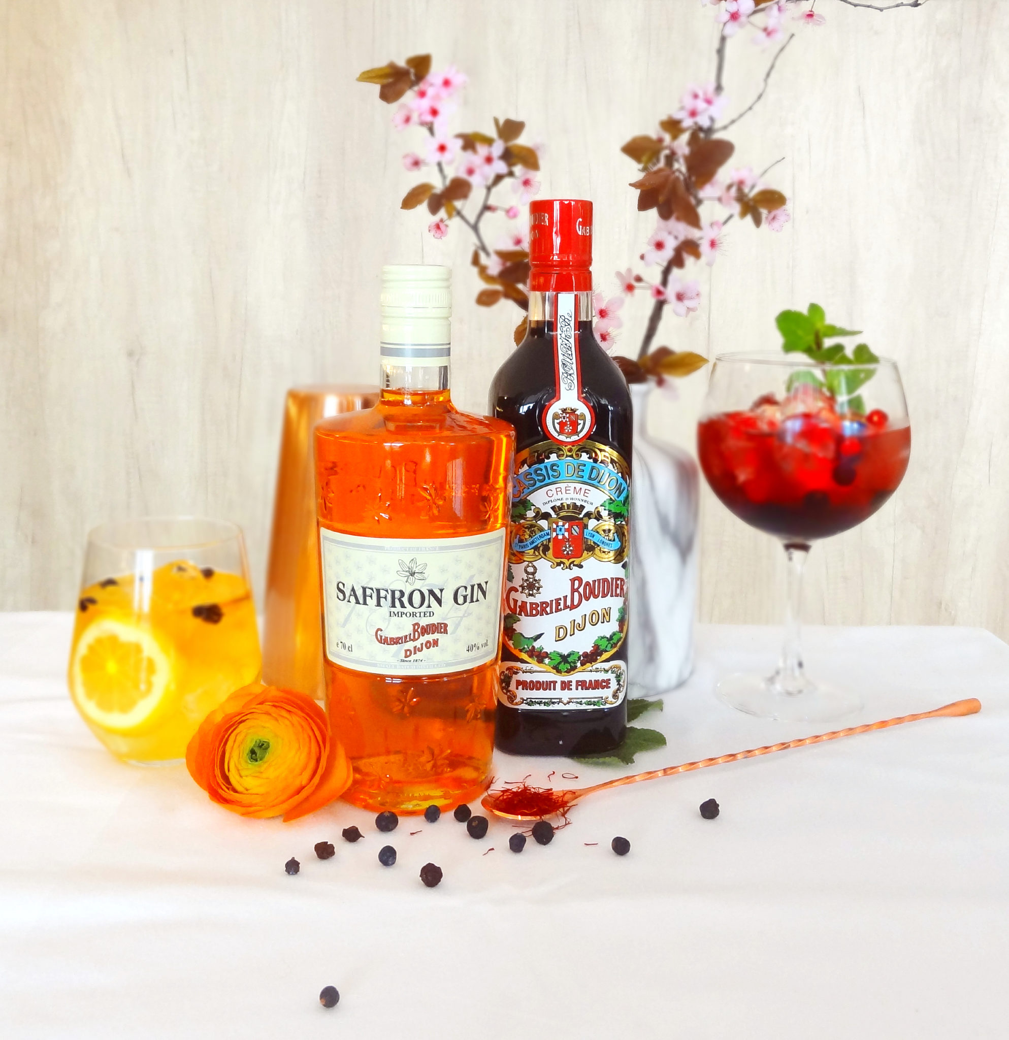 FOUR Magazine Saffron Gin Tonic & Boudier’s Heritage (Insta)