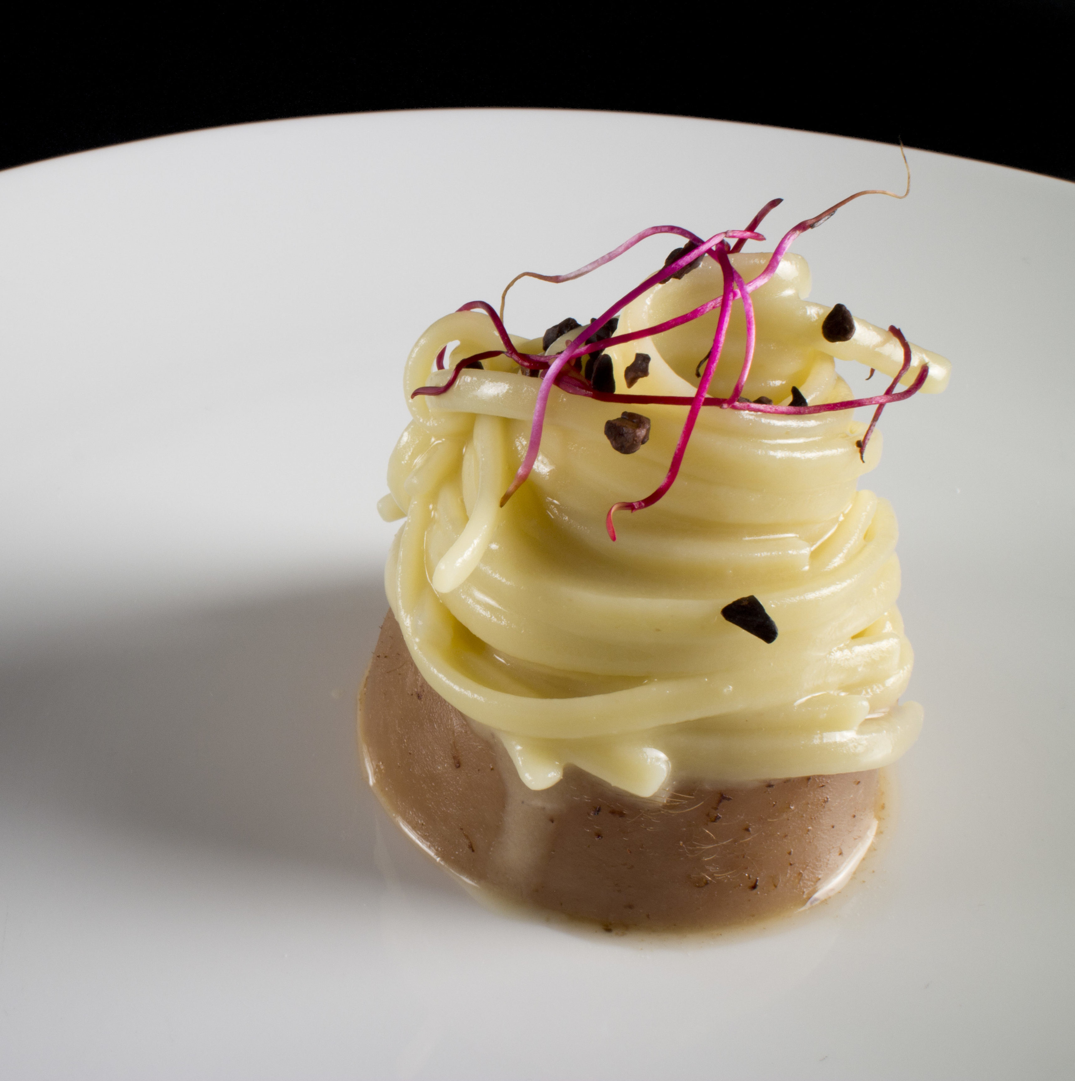 Valentino Cassanelli’s Linguine with Ginger, Veal and Cocoa Nibs