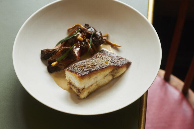 Brill with salsify and oloroso sauce © Joe Woodhouse 